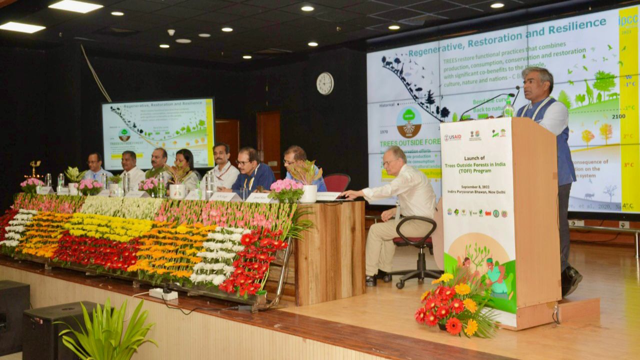 National Level Launch Of Tree Outside Forest In India Tofi