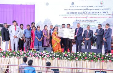 Inauguration of 24 Hours Legal Services Clincs from National University Srirangam at Trichy Court Campus, Yercaud and Embalam at Pudhucherry
