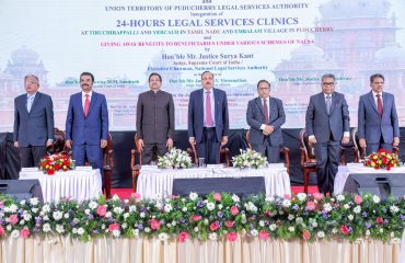 Inauguration of 24 Hours Legal Services Clincs from National University Srirangam at Trichy Court Campus, Yercaud and Embalam at Pudhucherry