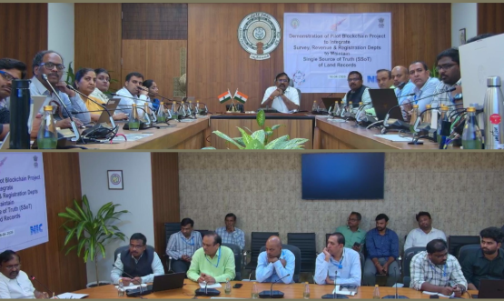 आंध्र प्रदेश सरकार के मुख्य सचिव कार्यालय में संपत्ति श्रृंखला प्रदर्शन