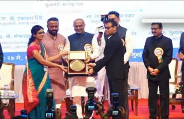 Digambar Lokhande DY.CEO Gen. honored as a meritorious officer