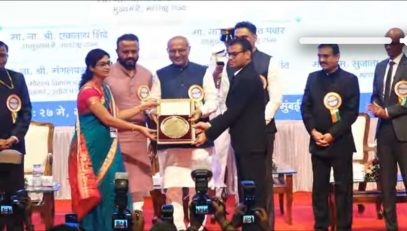 Digambar Lokhande DY.CEO Gen. honored as a meritorious officer