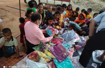 Cloth Distribution at a Labour Colony
