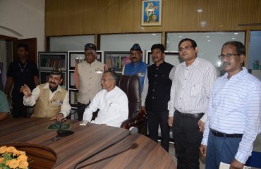 NIC team during the lanch of Sainik Welfare Portal