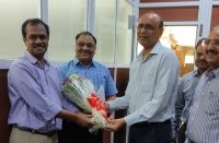 Receiving Shri Sanjay Kapoor, DDG and State Coordinator