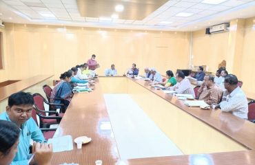 RDC, CD, Cuttack conducting Jalasaya meeting in the conference hall of RDC, CD, Cuttack