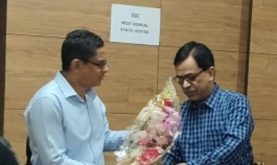Welcome to Pr. Secy, IT&E, GoWB by SIO, NIC, WB with a bouquet