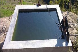 Construction of irrigation tank