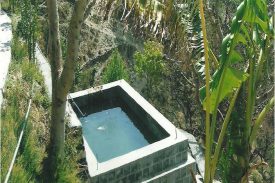 Construction of irrigation tank