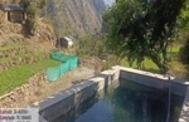 सिंचाई टैंक का निर्माण