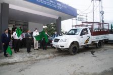 Flagging off Mobile Vans;?>