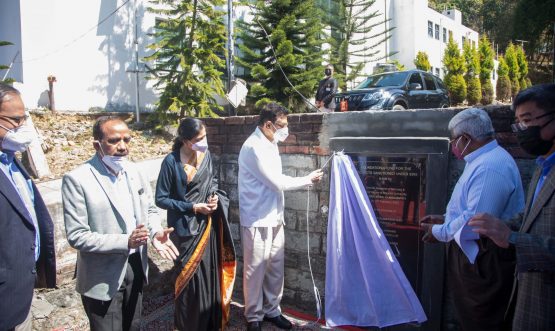 Laying Foundation Stone