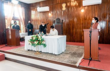 Swearing in of Mizoram Public Service Commission Member Pu Vanlaltlana