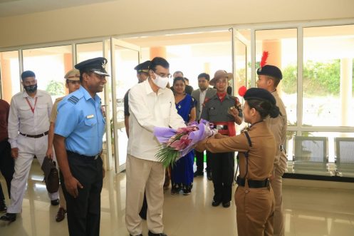 Governor Visits to Sainik School