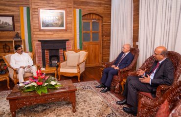 Shri Vanlalhuma Ambassador of India to Slovakia and Shri Vinay Kumar Ambassador of India to Myanmar