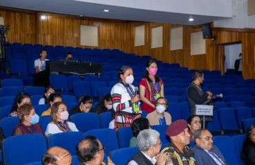 Interacts with female students and women faculty members of MZU along with women members of SHGs