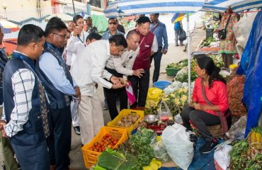 Local Saturday Market within Tennis Court Area