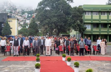 Floral Tributes paid to Gandhiji