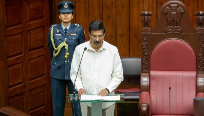 Addresses the Budget session of the Ninth Legislative Assembly of Mizoram