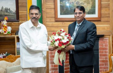 New Chief Secretary Mr Khilli Ram Meena pays courtesy call