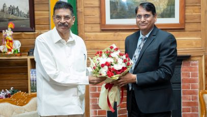 New Chief Secretary Mr Khilli Ram Meena pays courtesy call