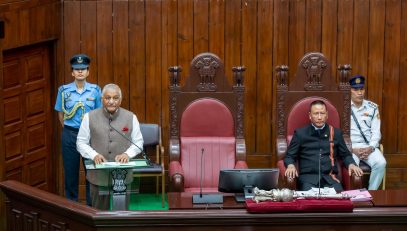 Governor VK Singh addresses the Budget Session of the Ninth Legislative Assembly of Mizoram