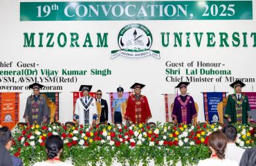 graces 19th Convocation of Mizoram University