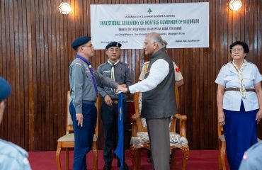 Inducted as Chief Patron of Mizoram State Bharat Scouts and Guides
