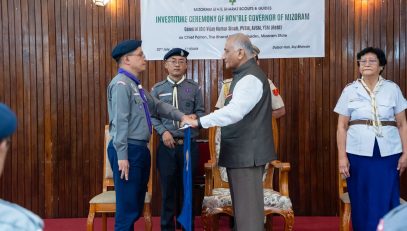 Inducted as Chief Patron of Mizoram State Bharat Scouts and Guides