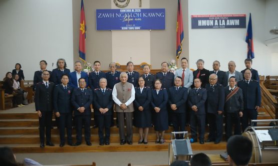 New Year Celebration Service at Aizawl Temple Corps