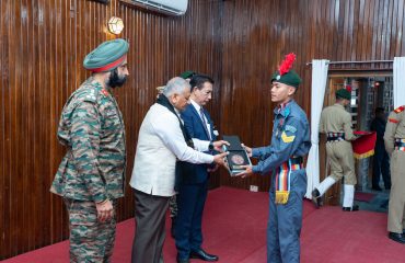 Governor Felicitates Mizoram NCC Cadets for Participation in National Level Camps