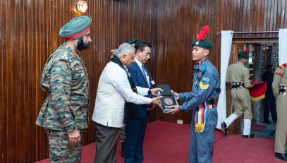 Governor Felicitates Mizoram NCC Cadets for Participation in National Level Camps