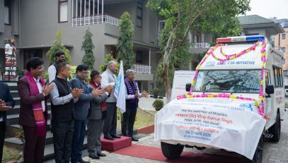 Flags Off Ambulance by HG at Circular Lawn