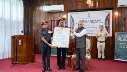 Unit Citation to Assam Rifles