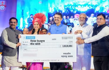 Grandmaster Divya Deshmukh's grand Civil Honor Ceremony 1