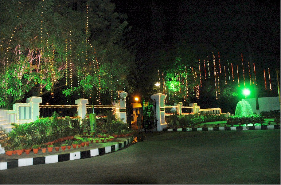 Raj Bhavan, Chennai - Illuminated Main Gate