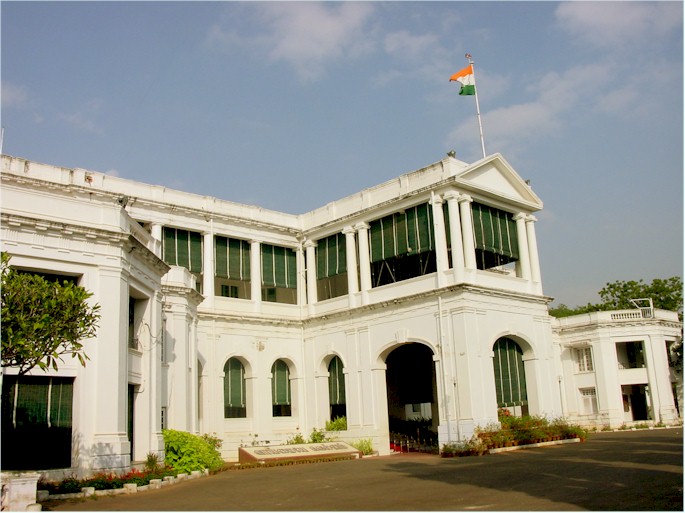 Raj Bhavan, Chennai - Main Building - Right View