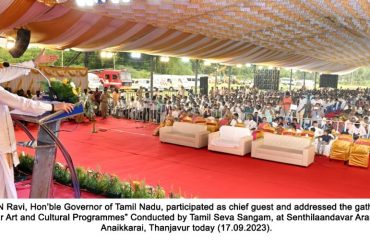 Thiru.R.N Ravi, Hon'ble Governor of Tamil Nadu, participated as chief guest and addressed the gathering at 
