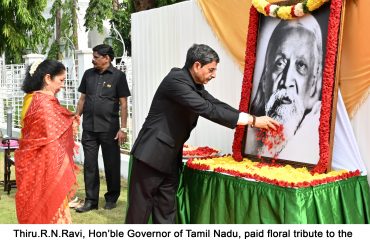Floral Tribute to Sir Arobindho