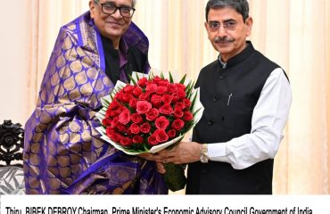 Meeting Thiru. BIBEK DEBROY,Chairman, Prime Minister's Economic Advisory Council, Goverment of India 1