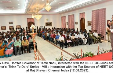 Addressing at 'Think To Dare' Series - VIII: Interaction with the Top Scorers of NEET UG-2023'