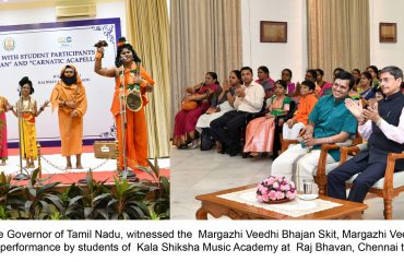 Thiru.R.N.Ravi, Hon'ble Governor of Tamil Nadu, witnessed the Margazhi Veedhi Bhajan Skit 1