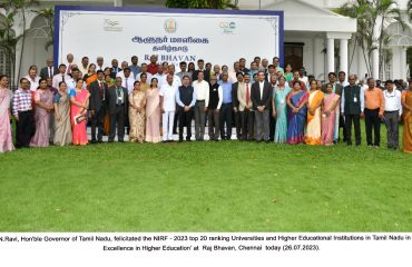 felicitated the NIRF - 2023 top 20 ranking Universities and Higher Educational Institutions 4