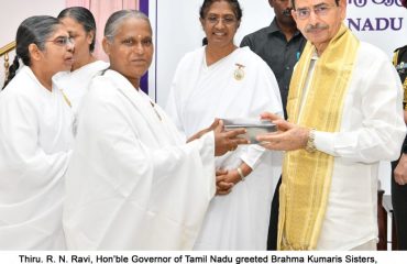 Felicitating Brahma Kumaris Sisters 1