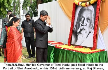 Floral Tribute to Sir Sir Aurobindho