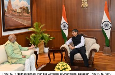 Meeting Thiru. C. P. Radhakrishnan, Hon'ble Governor of Jharkhand