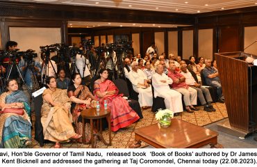 Addressing the gathering at the Book of Books Release 3