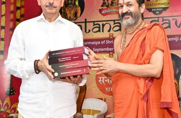 Hon’ble Governor of Tamil Nadu, released the English translation of Shri Mahabhaaratha Taatparya Nirnaya on the concluding day of Sanaathana Utsava- 27.09.2023
