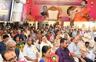 Governor of Tamil Nadu, participated as chief guest and addressed the gathering on the concluding day of sanathana utsava- 27.09.2023