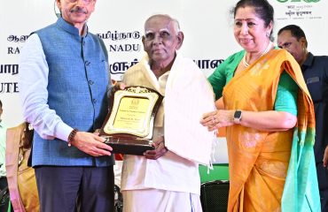 Hon’ble Governor of Tamil Nadu, felicitated freedom fighters at “Tribute to Freedom Fighters” held on the occasion of Mahatma Gandhi’s 155th birth anniversary,at Raj Bhavan ,Chennai
